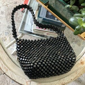 The Sak- Black/Brown Beaded Women's Bag
